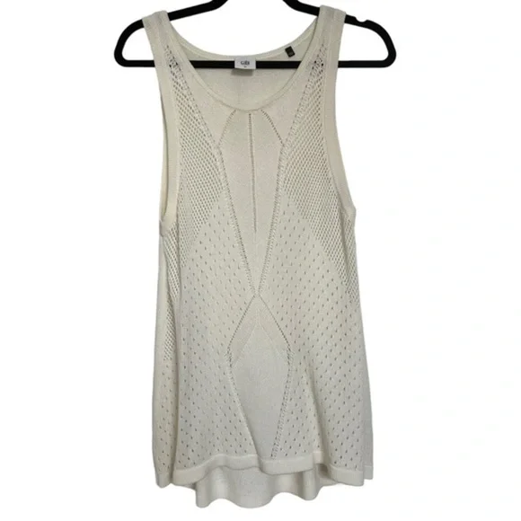 cabi Ivory Tennis Sweater (M) - Picture 3 of 8